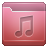 Folder Pink Music Icon 48x48 png